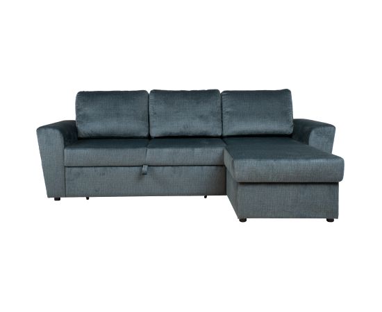 Corner sofa bed INGMAR green velvet