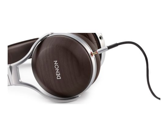 Denon AH-D5200 Headphones Wired Head-band Brown, Silver