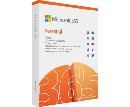 Microsoft 365 Personal 1 x license Subscription Polish 1 year(s)
