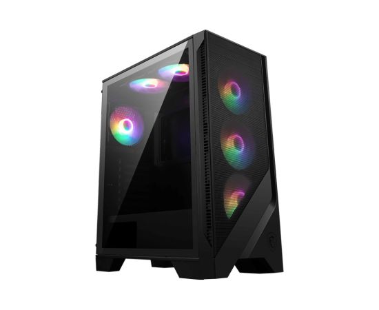 MSI MAG FORGE 120A AIRFLOW computer case Midi Tower Black, Transparent