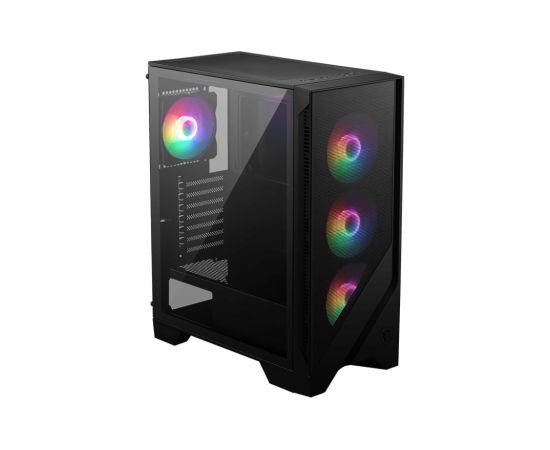 MSI MAG FORGE 120A AIRFLOW computer case Midi Tower Black, Transparent