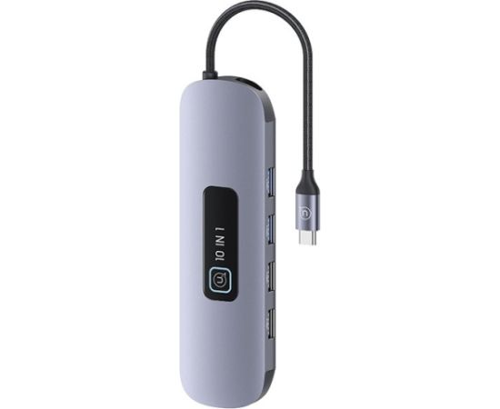 Usams 10in1 Адаптер 3x USB 3.0 / TF / SD / USB-C / HDMI / RJ45 / VGA PD100W / Hub