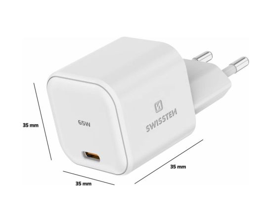 Swissten GaN Travel Charger Tīkla Lādētājs USB-C 65W