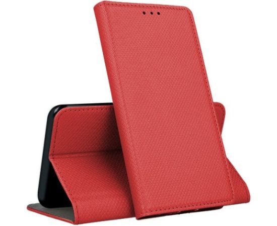 Mocco Smart Magnet Book Case Grāmatveida Maks Telefonam Xiaomi Redmi 10C 4G Sarkans