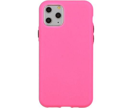 Mocco Soft Cream Silicone Back Case Силиконовый чехол для Apple iPhone 12 / 12 Pro Розовый