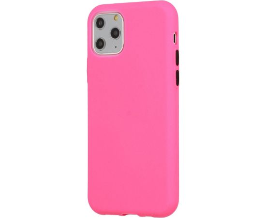 Mocco Soft Cream Silicone Back Case Силиконовый чехол для Apple iPhone 12 / 12 Pro Розовый