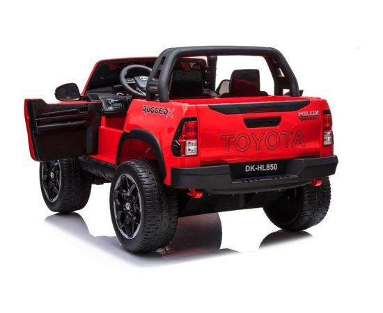 Lean Cars Toyota Hilux Red Painted Dvvietīgs elektromobilis bērniem