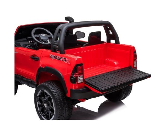 Lean Cars Toyota Hilux Red Painted Dvvietīgs elektromobilis bērniem