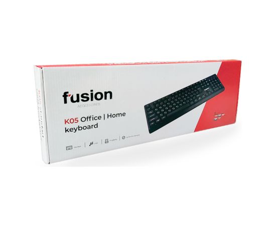 Fusion K05 tastatūra USB melna (ENG | RUS)