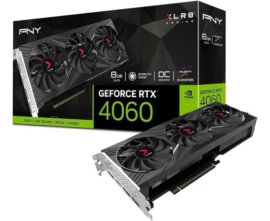Pny Technologies PNY GeForce RTX 4060 XLR8 Gaming Verto Epic-X RGB OC 8GB GDDR6 (VCG40608TFXXPB1-O)