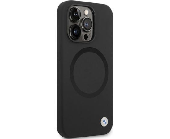 BMW BMHMP14LSILBK2 Aizmugurējais Apvalks Priekš Apple iPhone 14 Pro Neoriģinālie Maciņi