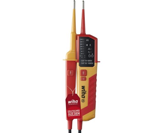 Wiha Voltage and continuity tester 45216, measuring device (red/yellow, 12 - 1,000 V AC)