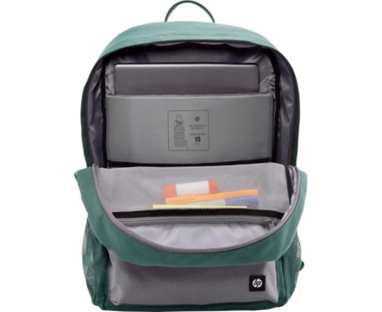 HP Campus 15.6 Backpack - 17 Liter Capacity - Green, Light Grey / 7K0E4AA