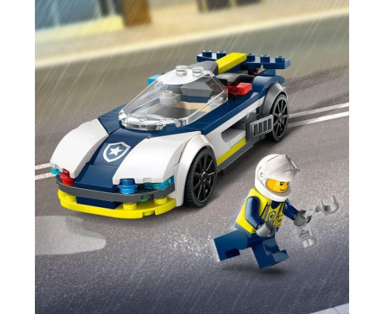 LEGO City Policijas automašīna un pakaļdzīšanās jaudīgai automašīnai (60415)