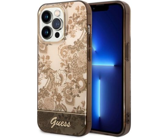 Guess GUHCP14LHGPLHC Aizmugurējais Apvalks Priekš Apple iPhone 14 Pro