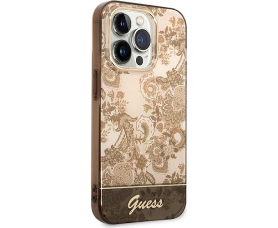 Guess GUHCP14LHGPLHC Aizmugurējais Apvalks Priekš Apple iPhone 14 Pro