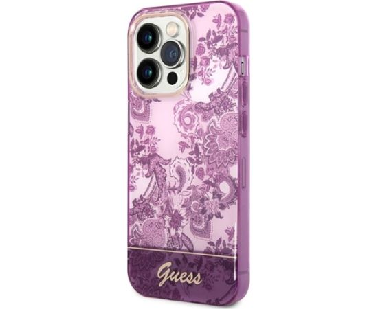 Guess GUHCP14LHGPLHF Aizmugurējais Apvalks Priekš Apple iPhone 14 Pro