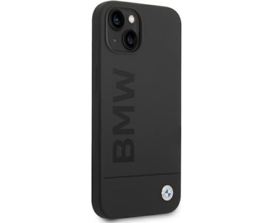 BMW BMHMP14MSLBLBK Aizmugurējais Apvalks Priekš Apple iPhone 14 Plus / 15 Plus