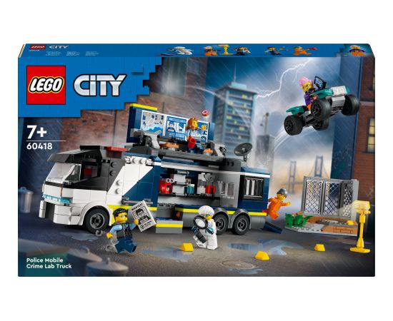 LEGO City Policyjna ciężarówka z laboratorium kryminalnym (60418)