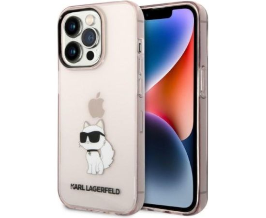 Karl Lagerfeld KLHCP14LHNCHTCP Aizmugurējais Apvalks Priekš Apple iPhone 14 Pro