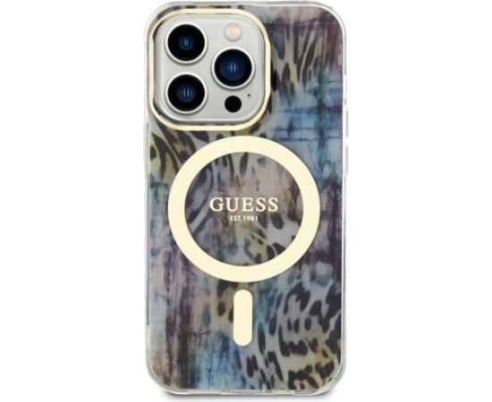 Guess GUHMP14XHLEOPWB Aizmugurējais Apvalks Priekš Apple iPhone 14 Pro Max