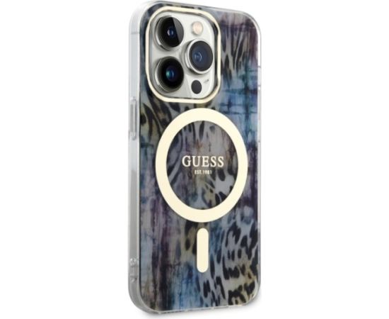 Guess GUHMP14XHLEOPWB Aizmugurējais Apvalks Priekš Apple iPhone 14 Pro Max