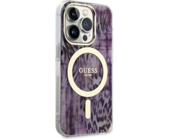 Guess GUHMP14XHLEOPWP Aizmugurējais Apvalks Priekš Apple iPhone 14 Pro Max