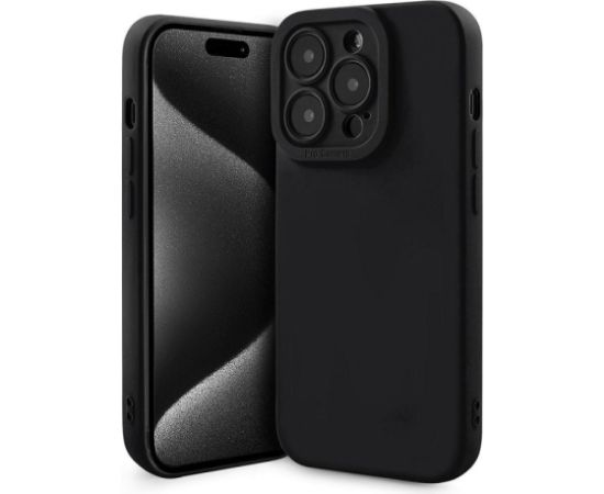 Fusion Softy izturīgs silikona aizsargapvalks Xiaomi Redmi Note 12 Pro+ melns