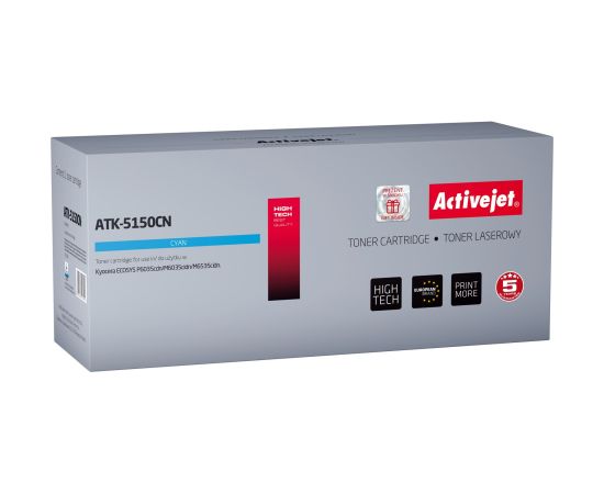 Activejet ATK-5150CN toner (replacement for Kyocera TK-5150C; Supreme; 10000 pages; cyan)