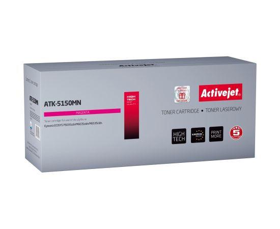 Activejet ATK-5150YN toner for Kyocera printer; Kyocera TK-5150M replacement; Supreme; 10000 pages; magenta