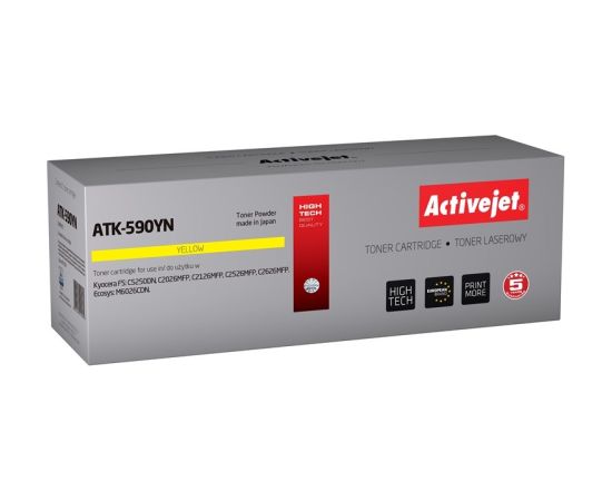 Activejet Toner ATK-590YN (replacement for Kyocera TK-590Y; Supreme; 5000 pages; yellow)