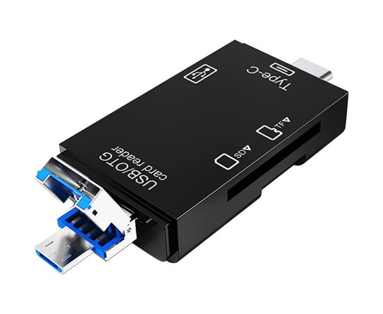 VAKOSS CARD READER 6IN1 USB A / MICRO USB / USB C / SD / MICRO SD / USB TC-R425X