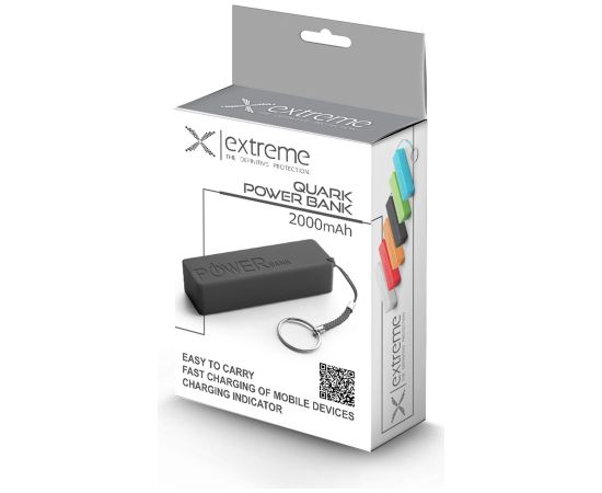 Esperanza EXTREME XMP101K QUARK power bank 2000 mAh Black