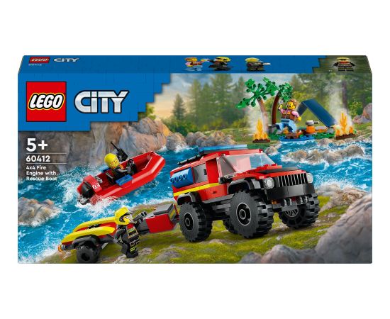 LEGO City Terenowy wóz strażacki z łodzią ratunkową (60412)