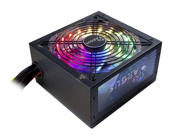 Power Supply INTER-TECH Argus RGB, 80PLUS Bronze, 700W, Retail, 1x140 Fan, 1x20+4Pin, 4+4Pin, 2xPCI-e 6+2Pin, 3x4Pin (Molex), 6xSATA, 1xFDD, rev 2.0