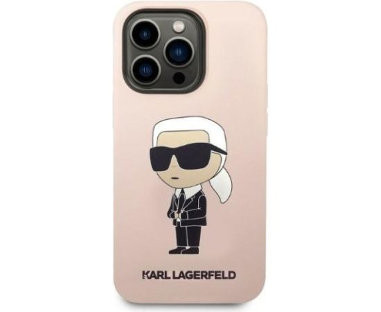 Karl Lagerfeld KLHCP14LSNIKBCP Aizmugurējais Apvalks Priekš Apple iPhone 14 Pro
