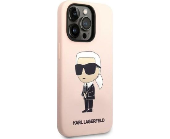 Karl Lagerfeld KLHCP14LSNIKBCP Aizmugurējais Apvalks Priekš Apple iPhone 14 Pro