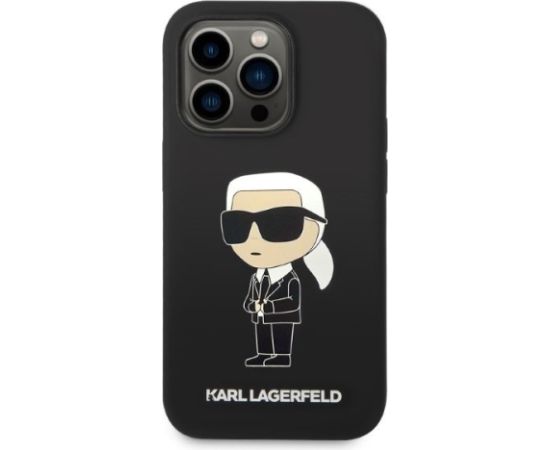 Karl Lagerfeld KLHCP14LSNIKBCK Aizmugurējais Apvalks Priekš Apple iPhone 14 Pro