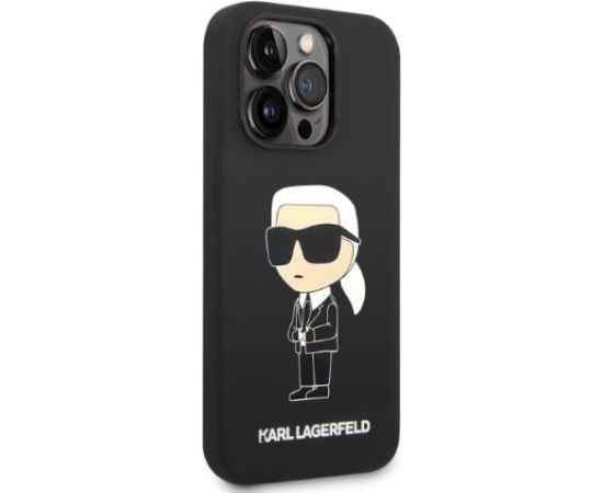 Karl Lagerfeld KLHCP14LSNIKBCK Aizmugurējais Apvalks Priekš Apple iPhone 14 Pro