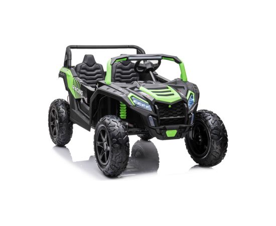 Lean Cars Buggy STRONG A032 Green Bērnu divvietīgs kvadricikls