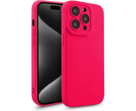 Fusion Softy izturīgs silikona aizsargapvalks Apple iPhone 15 Plus fuksija