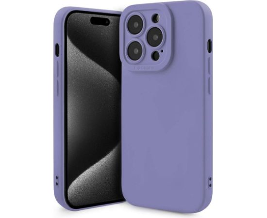 Fusion Softy izturīgs silikona aizsargapvalks Apple iPhone 15 Pro violets