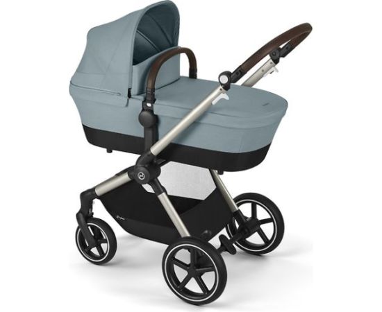 CYBEX EOS Lux kombinētie rati, Sky Blue, Taupe rāmis