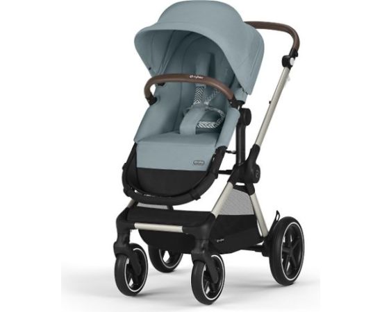 CYBEX EOS Lux kombinētie rati, Sky Blue, Taupe rāmis