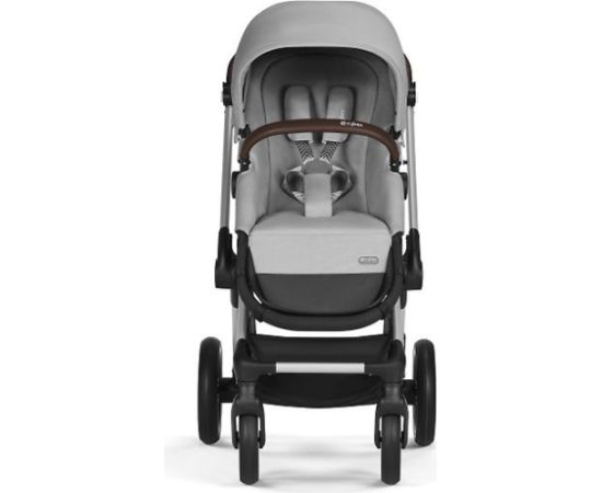 CYBEX EOS Lux kombinētie rati, Lava Grey, sudraba rāmis