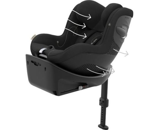 CYBEX Sirona G i-Size autokrēsliņš, 61 - 105 cm, Moon Black