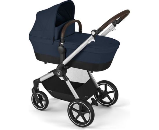 CYBEX EOS Lux kombinētie rati, Ocean Blue, sudraba rāmis Bērnu rati
