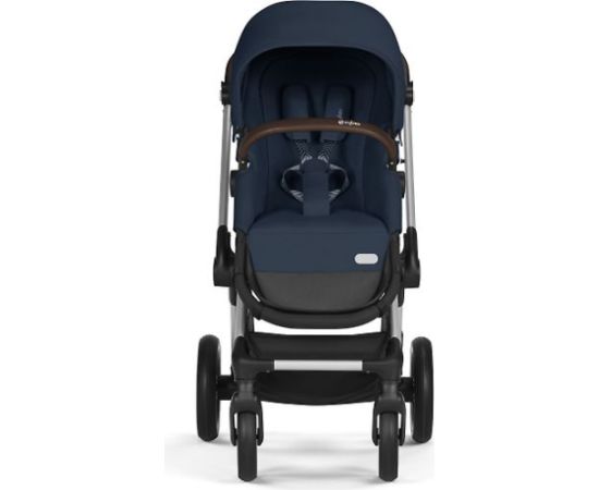 CYBEX EOS Lux kombinētie rati, Ocean Blue, sudraba rāmis Bērnu rati