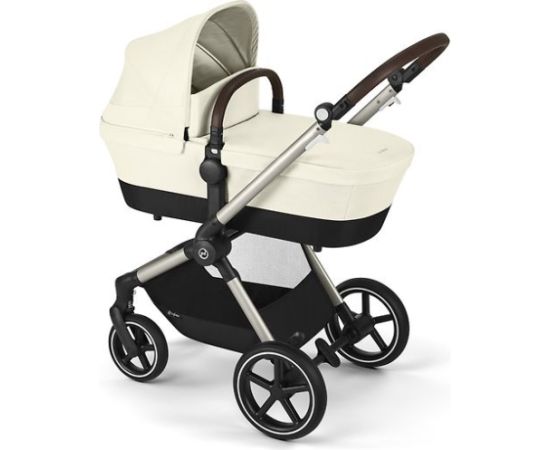 CYBEX EOS Lux kombinētie rati, Seashell Beige, Taupe rāmis