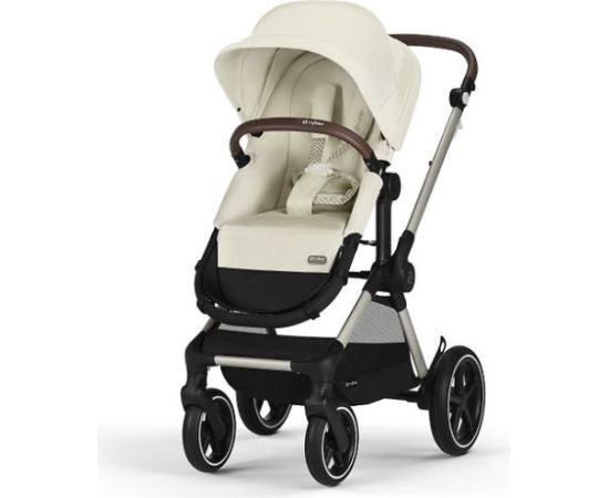 CYBEX EOS Lux kombinētie rati, Seashell Beige, Taupe rāmis